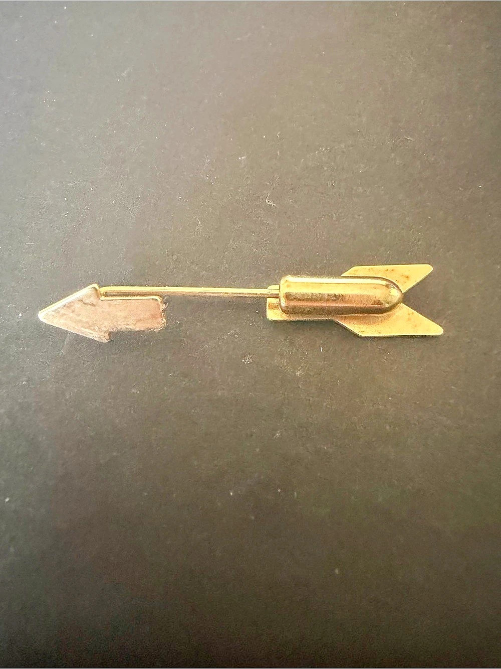 Gold Arrow Brooch Pin